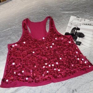 Zaful Shimmer Pink Crop Trop - Size Small  Close Fit